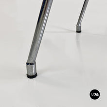 画像をギャラリービューアに読み込む, Steel and black leather chair by Alessandro Mendini for Zabro, 1980s