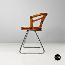 画像をギャラリービューアに読み込む, Vienna straw, wood and steel tube chair, 1970s