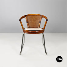 画像をギャラリービューアに読み込む, Vienna straw, wood and steel tube chair, 1970s