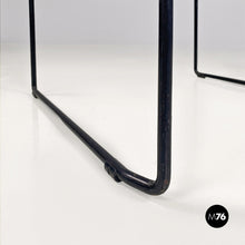 Charger l'image dans la galerie, Black metal and transparent plastic Spaghetti style chair, 1980s