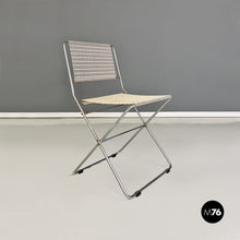 Charger l'image dans la galerie, Metal adjustable chairs by Guido De Marco and Roberto Rebolini for Robots, 1970s