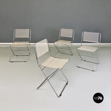 Charger l'image dans la galerie, Metal adjustable chairs by Guido De Marco and Roberto Rebolini for Robots, 1970s