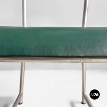 画像をギャラリービューアに読み込む, Metal and faux leather chairs by Maltoni Carlo Arredi Metallici, 1930s