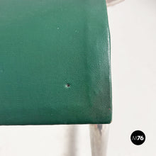 画像をギャラリービューアに読み込む, Metal and faux leather chairs by Maltoni Carlo Arredi Metallici, 1930s