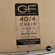 Charger l'image dans la galerie, 40/4 model chairs by David Rowland for GF Furniture, 1963