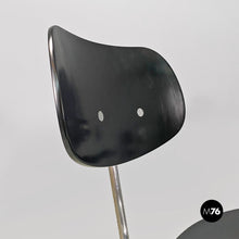 画像をギャラリービューアに読み込む, Black wood and metal SE68 chairs by Egon Eiermann for Wilde + Spieth, 1960s