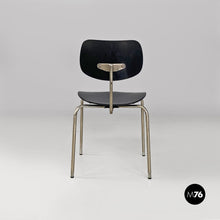 画像をギャラリービューアに読み込む, Black wood and metal SE68 chairs by Egon Eiermann for Wilde + Spieth, 1960s