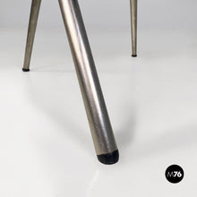 画像をギャラリービューアに読み込む, Steel, wood and black fabric chairs by De Pas, D'Urbino and Lomazzi of Studio DDL for Zero Disegno, 1990s