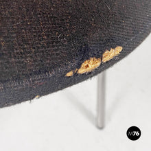 画像をギャラリービューアに読み込む, Steel, wood and black fabric chairs by De Pas, D'Urbino and Lomazzi of Studio DDL for Zero Disegno, 1990s