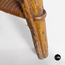 画像をギャラリービューアに読み込む, Rattan armchairs with armrests, 1960s