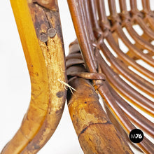 画像をギャラリービューアに読み込む, Rattan armchairs with armrests, 1960s