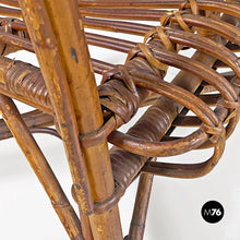 画像をギャラリービューアに読み込む, Rattan armchairs with armrests, 1960s