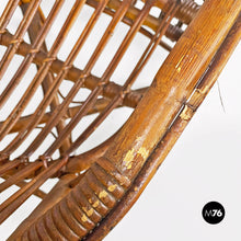 画像をギャラリービューアに読み込む, Rattan armchairs with armrests, 1960s