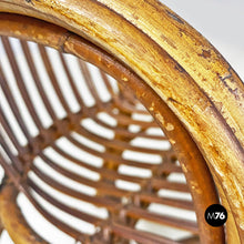 画像をギャラリービューアに読み込む, Rattan armchairs with armrests, 1960s