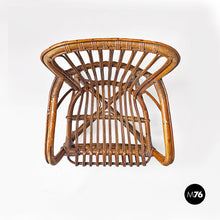 画像をギャラリービューアに読み込む, Rattan armchairs with armrests, 1960s