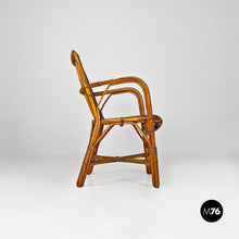 画像をギャラリービューアに読み込む, Rattan armchairs with armrests, 1960s