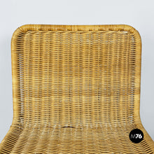 Load image into Gallery viewer, Rattan and chromed steel chairs, 1970s