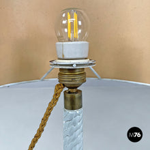 画像をギャラリービューアに読み込む, Table lamps by Seguso in Murano glass and floral fabric, 1930s
