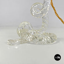 画像をギャラリービューアに読み込む, Table lamps by Seguso in Murano glass and floral fabric, 1930s