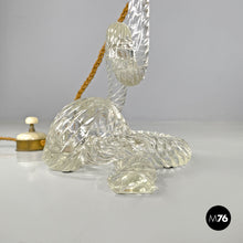 画像をギャラリービューアに読み込む, Table lamps by Seguso in Murano glass and floral fabric, 1930s