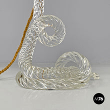 画像をギャラリービューアに読み込む, Table lamps by Seguso in Murano glass and floral fabric, 1930s