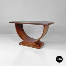 画像をギャラリービューアに読み込む, Wooden coffee table with semicircle legs, 1930s