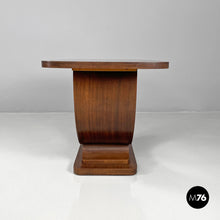 画像をギャラリービューアに読み込む, Wooden coffee table with semicircle legs, 1930s