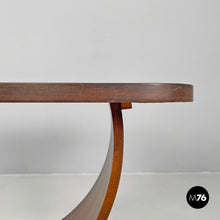 画像をギャラリービューアに読み込む, Wooden coffee table with semicircle legs, 1930s