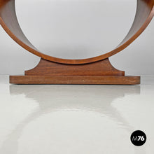 画像をギャラリービューアに読み込む, Wooden coffee table with semicircle legs, 1930s