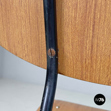 将图片加载到图库查看器,Chair in brown formica and black metal, 1960s
