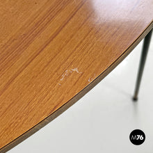 将图片加载到图库查看器,Chair in brown formica and black metal, 1960s