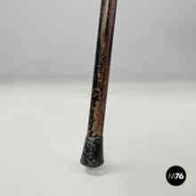 将图片加载到图库查看器,Chair in brown formica and black metal, 1960s