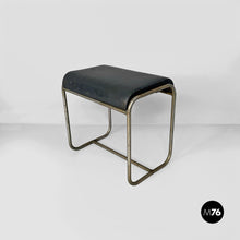 Charger l'image dans la galerie, Stool in metal and faux leather, 1930s