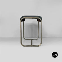 Charger l'image dans la galerie, Stool in metal and faux leather, 1930s