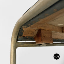 Charger l'image dans la galerie, Stool in metal and faux leather, 1930s