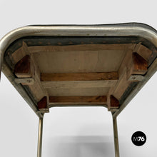 Charger l'image dans la galerie, Stool in metal and faux leather, 1930s