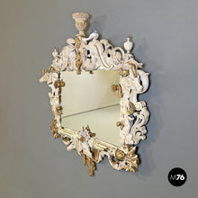 画像をギャラリービューアに読み込む, Wall mirror with natural and animal decorations, 1990s