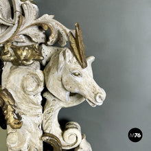 画像をギャラリービューアに読み込む, Wall mirror with natural and animal decorations, 1990s