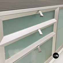 画像をギャラリービューアに読み込む, Aluminum and glass Pandora sideboard by Antonia Astori for Driade Aleph, 1990s