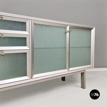 画像をギャラリービューアに読み込む, Aluminum and glass Pandora sideboard by Antonia Astori for Driade Aleph, 1990s