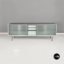 画像をギャラリービューアに読み込む, Aluminum and glass Pandora sideboard by Antonia Astori for Driade Aleph, 1990s