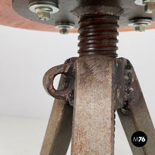 Load image into Gallery viewer, Adjustable stools in wood and metal, 1960s