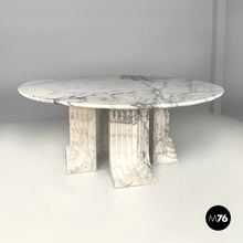 画像をギャラリービューアに読み込む, Round marble dining table Samo by Carlo Scarpa for Simon Gavina, 1970s
