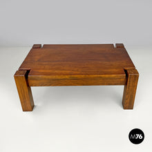 Load image into Gallery viewer, Wooden coffee table with squared legs, 1970s
