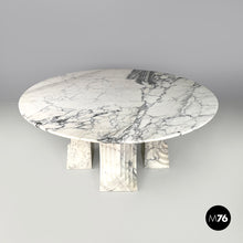 画像をギャラリービューアに読み込む, Round marble dining table Samo by Carlo Scarpa for Simon Gavina, 1970s