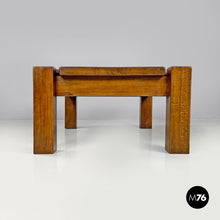 Load image into Gallery viewer, Wooden coffee table with squared legs, 1970s