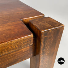 Load image into Gallery viewer, Wooden coffee table with squared legs, 1970s