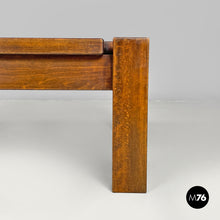 Load image into Gallery viewer, Wooden coffee table with squared legs, 1970s