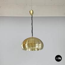 画像をギャラリービューアに読み込む, Splugen Brau golden chandelier by Achille and Pier Giacomo Castiglioni for Flos, 1960s