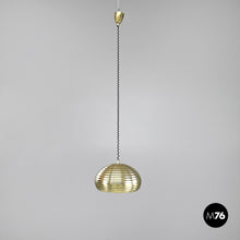 画像をギャラリービューアに読み込む, Splugen Brau golden chandelier by Achille and Pier Giacomo Castiglioni for Flos, 1960s